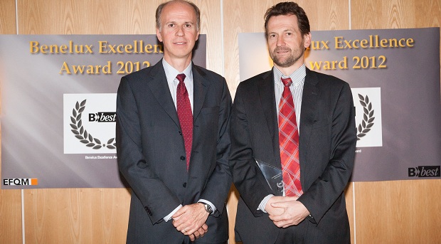 Marc Amblard (CEO EFQM) &amp; Stefan Vanhoof (Smals)
