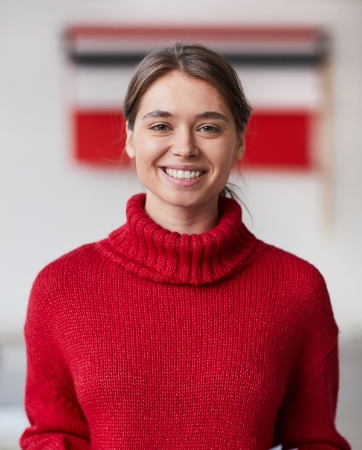 Employée de Smals qui sourit